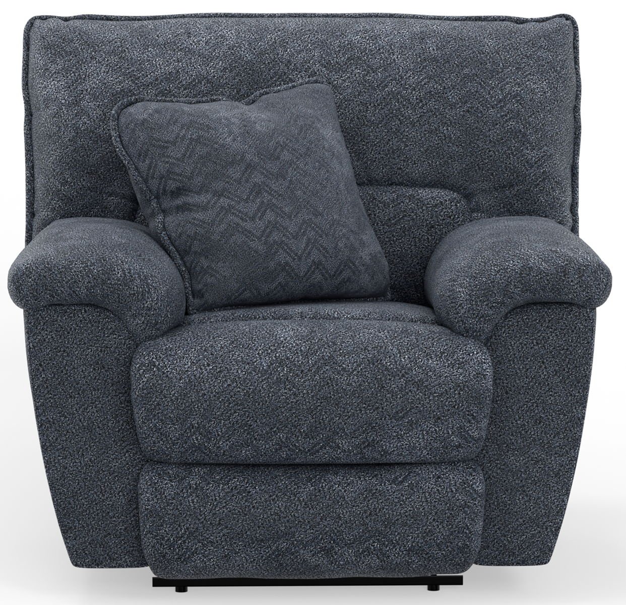 Paxon - Deep Seat Power Lay Flat Recliner With Power Adjustable Headrest - Smoke - Image 4