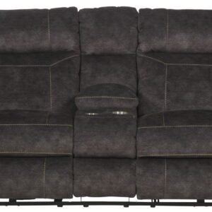 Sedona - Power Headrest Lay Flat Reclining Console Loveseat With Storage & Cupholders