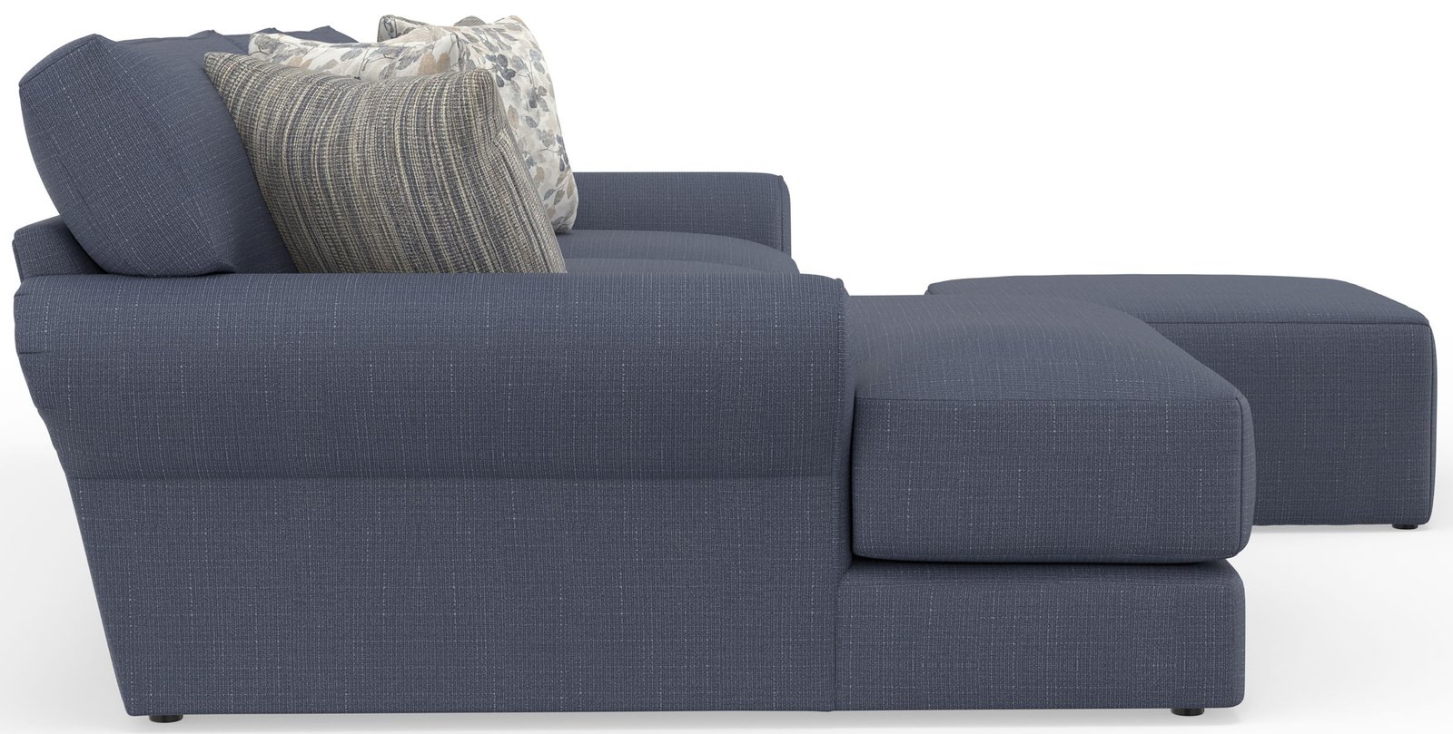 Cape May - Sofa Chaise With Comfort Coil Seating, 41" Cocktail Ottoman And 5 Accent Pillows Included - Image 3