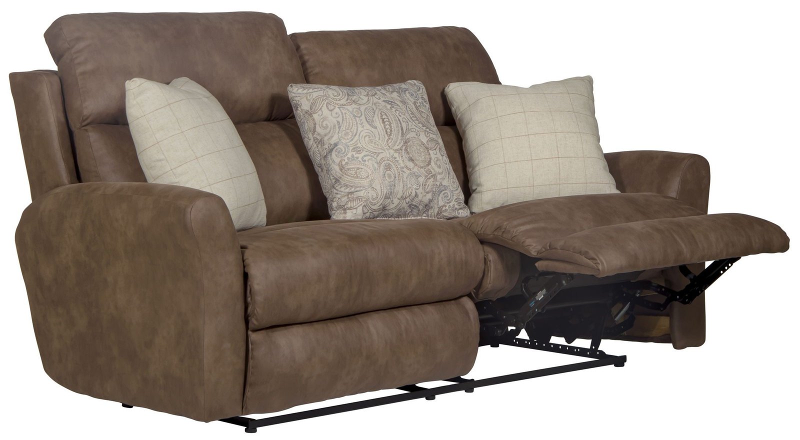 Justine - Lay Flat Reclining Loveseat - Burlap - Image 4