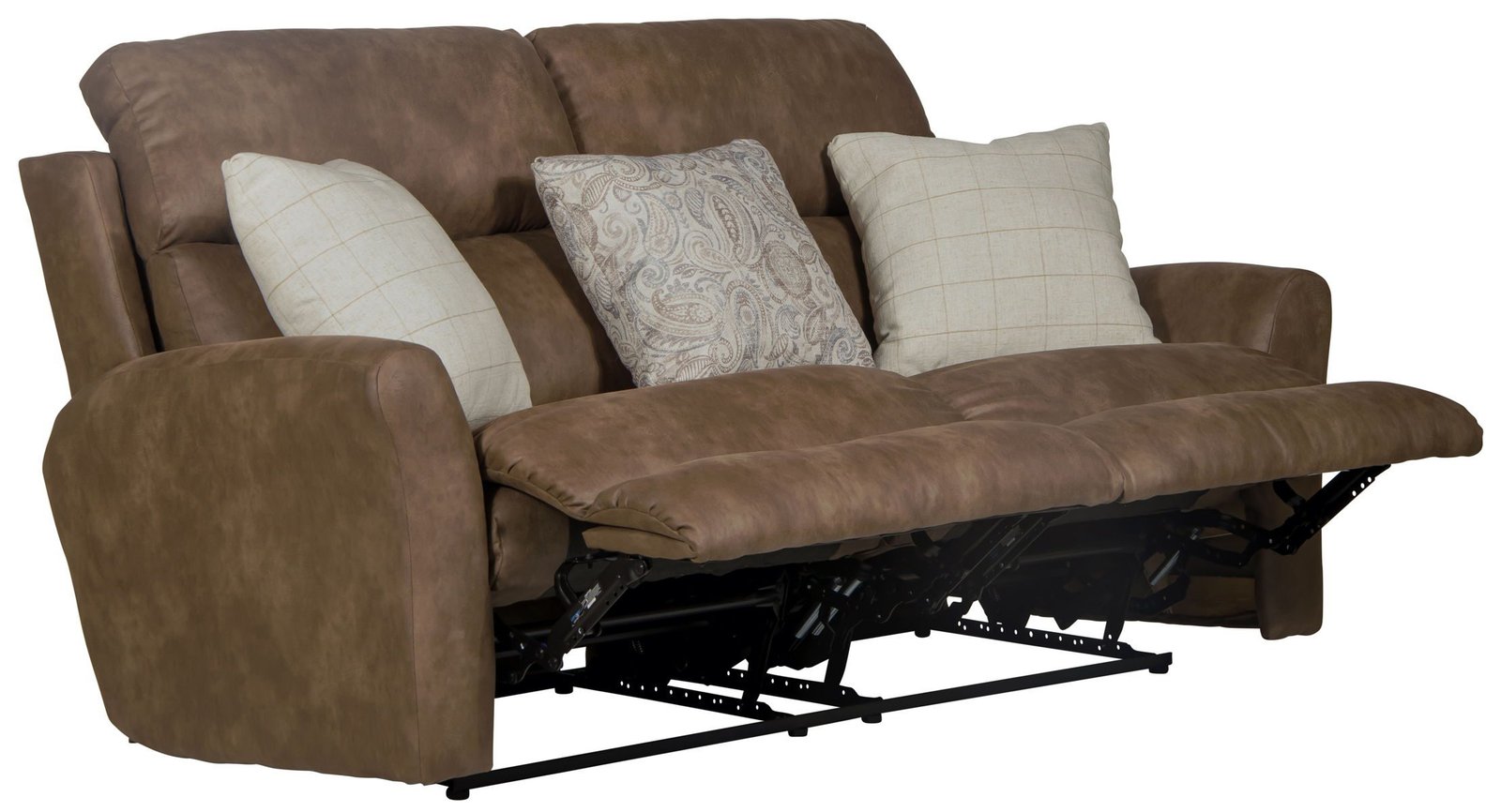 Justine - Lay Flat Reclining Loveseat - Burlap - Image 2