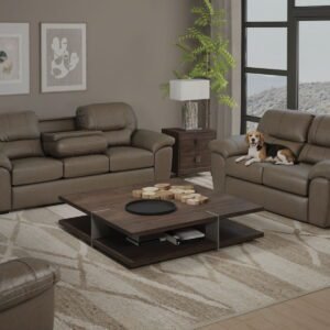 Dutton - Gliding Loveseat - Taupe
