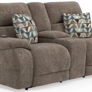 Joya - Power Headrest Power Lay Flat Reclining Console Loveseat With CR3 Heat/Massage/Lumbar/ZG