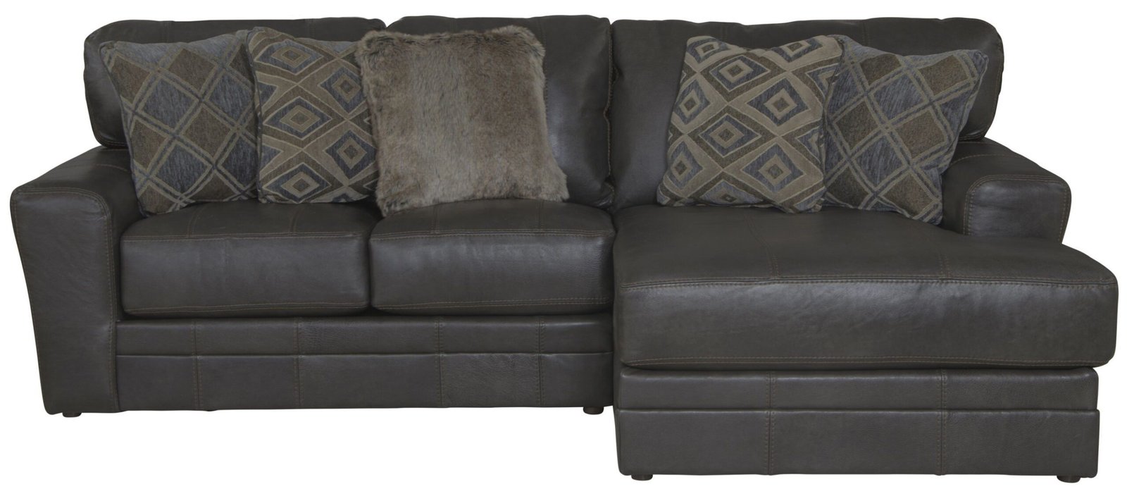 Denali - Italian Leather Match Sectional - Image 18