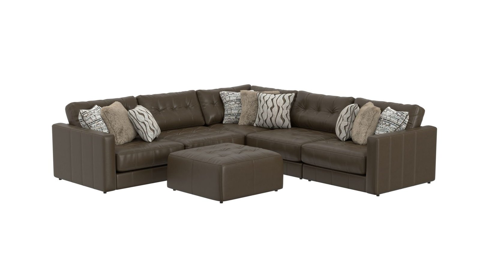 Siena - Modular Sectional And Cocktail Ottoman - Image 4