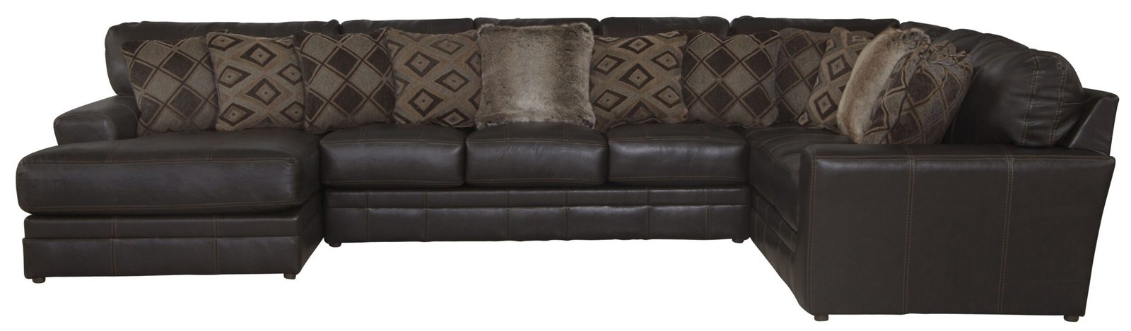 Denali - Italian Leather Match Sectional - Image 11
