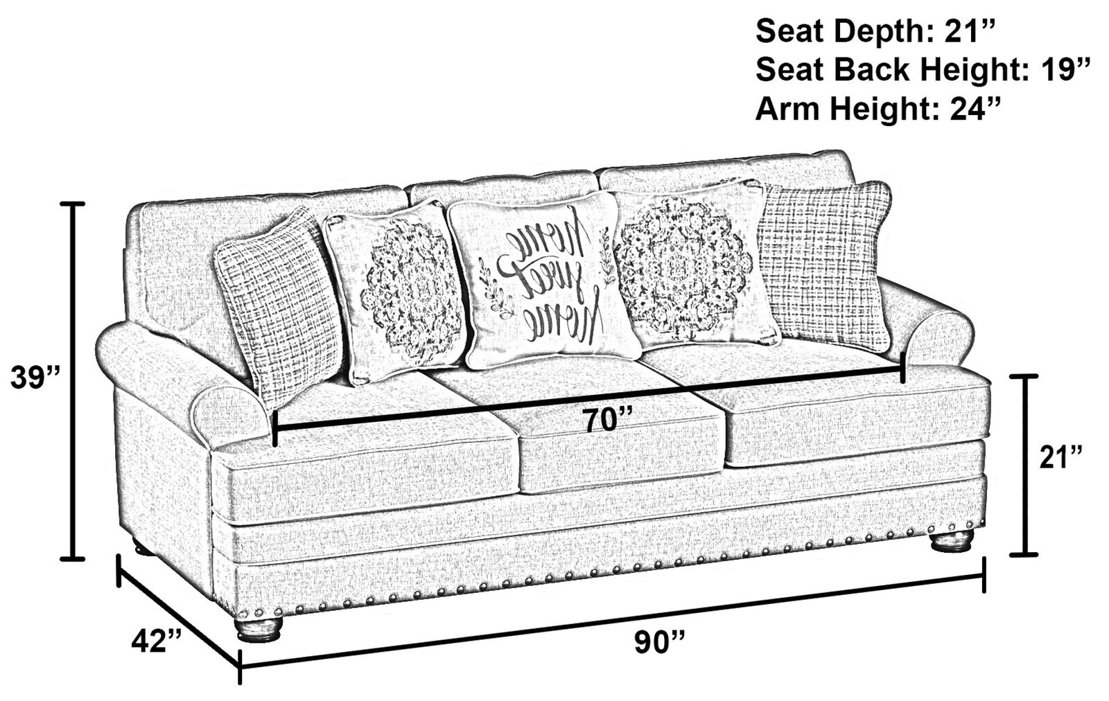 Farmington - Sofa - Buff - Image 4