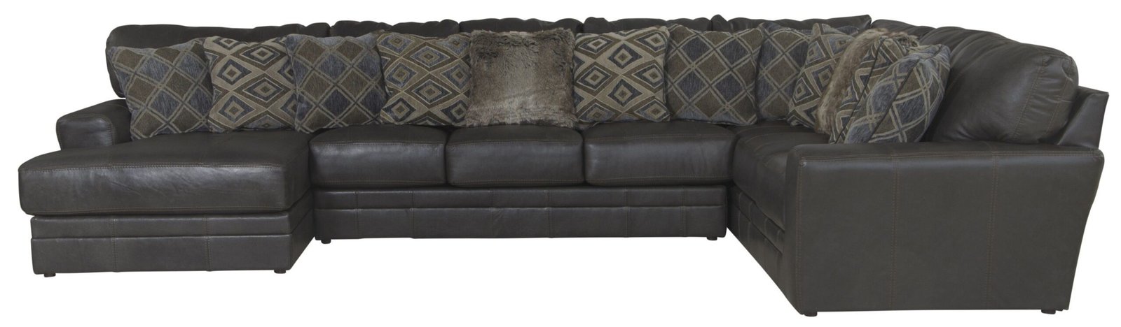 Denali - Italian Leather Match Sectional - Image 2