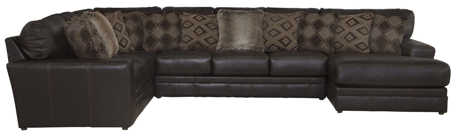 Denali - Italian Leather Match Sectional - Image 10