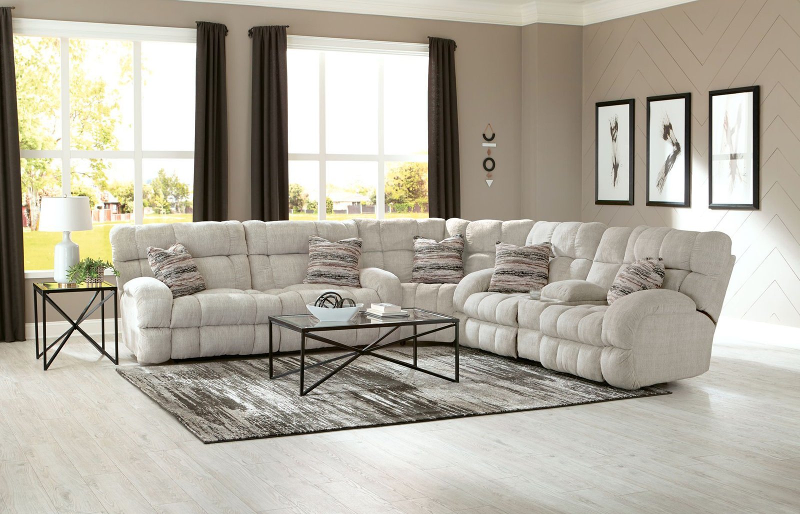 Ashland - Reclining Sectional With 4 Lay Flat Reclining Seats - Image 2