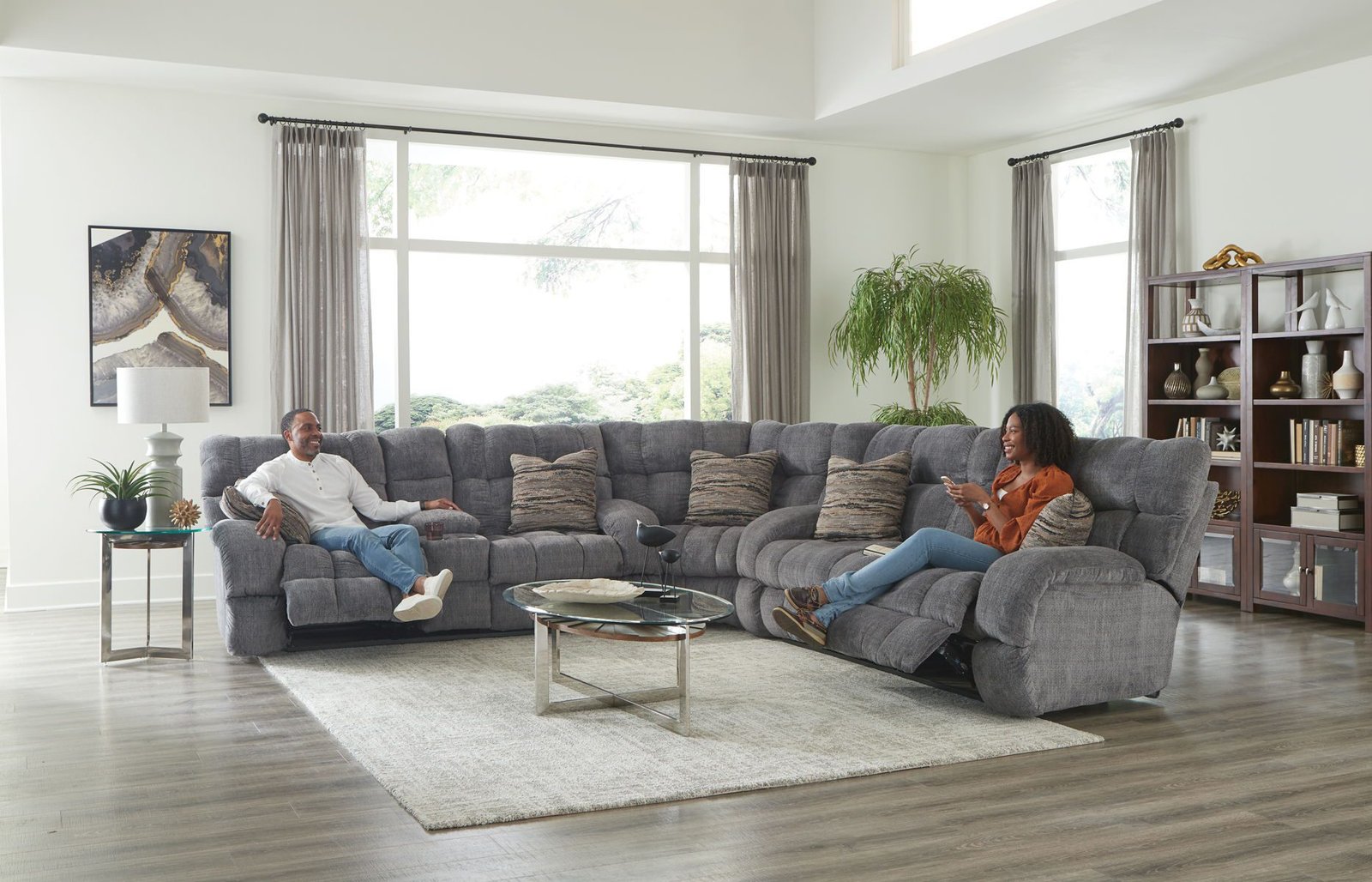 Ashland - Reclining Sectional With 4 Lay Flat Reclining Seats - Image 11