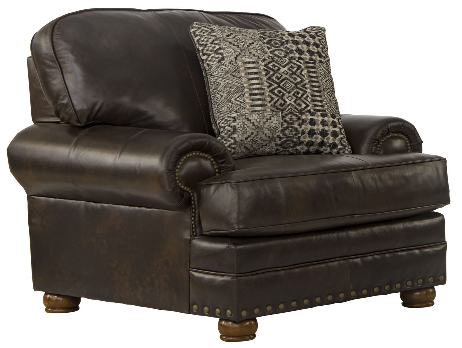 Roberto - Leather Chair - Cocoa - Image 2