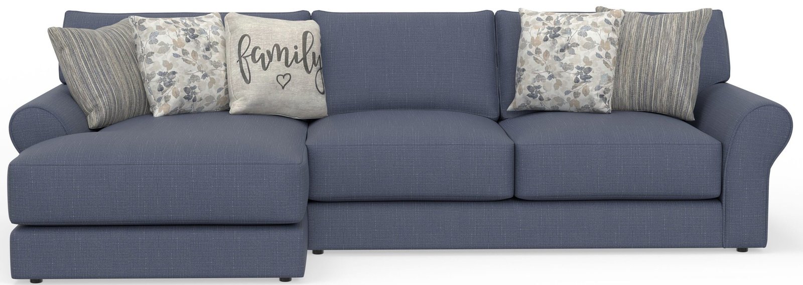 Cape May - Sofa Chaise With Comfort Coil Seating And 5 Accent Pillows Included - Image 3
