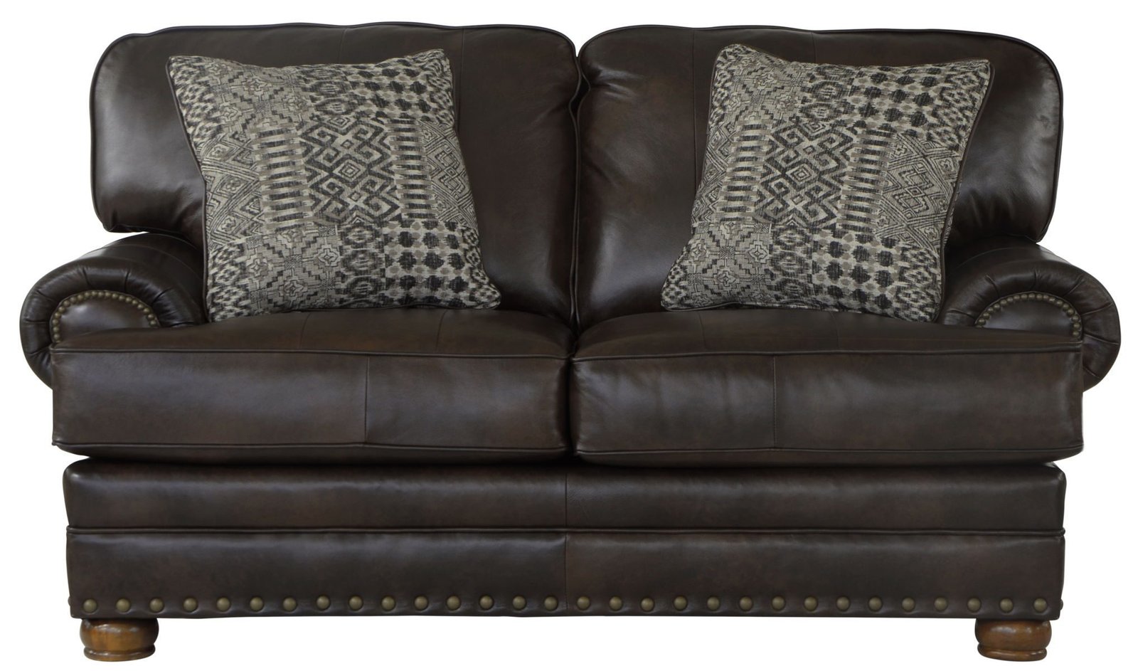 Roberto - Leather Loveseat - Cocoa - Image 2