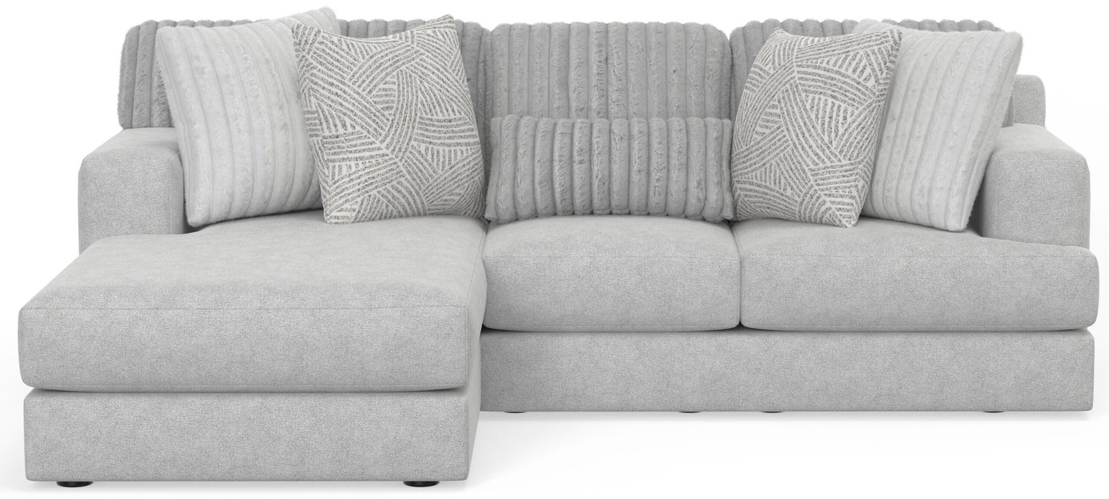Logan - Upholstered Sectional With Comfort Coil Seating And Accent Pillows Included - Image 5