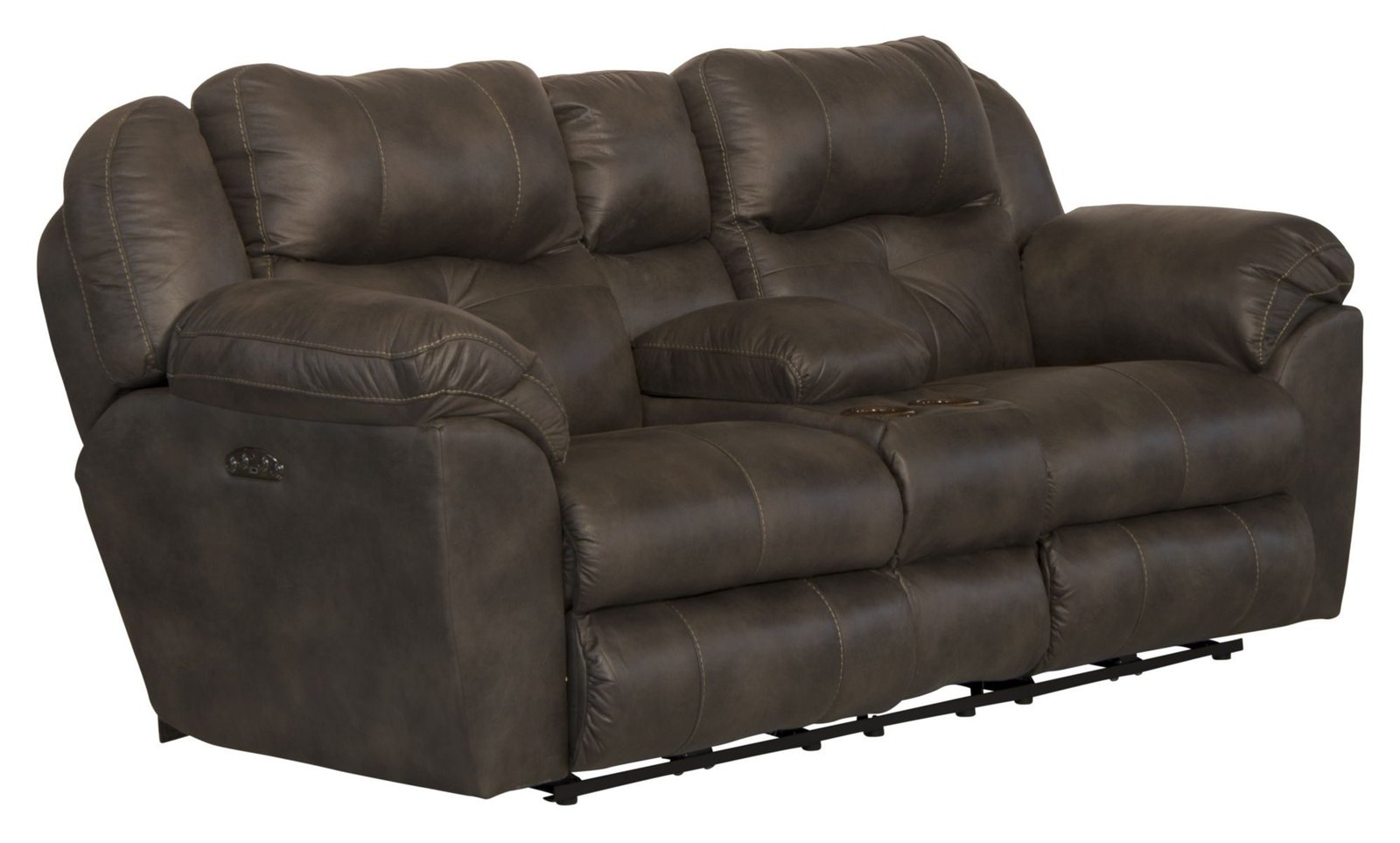 Ferrington - Power Lay Flat Reclining Console Loveseat with Power Adjustable Headrest - Image 2