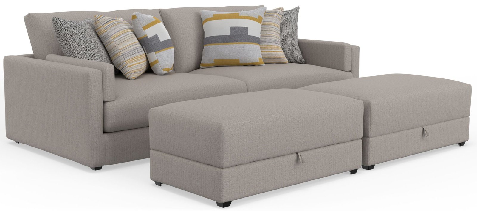 Trevor - Extra Deep Oversized Sofa With Included Storage Cocktail Ottoman - Image 5