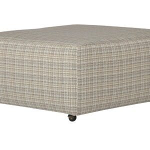 McPherson - Castered Cocktail Ottoman - White
