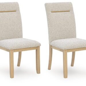 Lasinger - Dining Upholstered Side Chair (Set of 2) - Light Brown