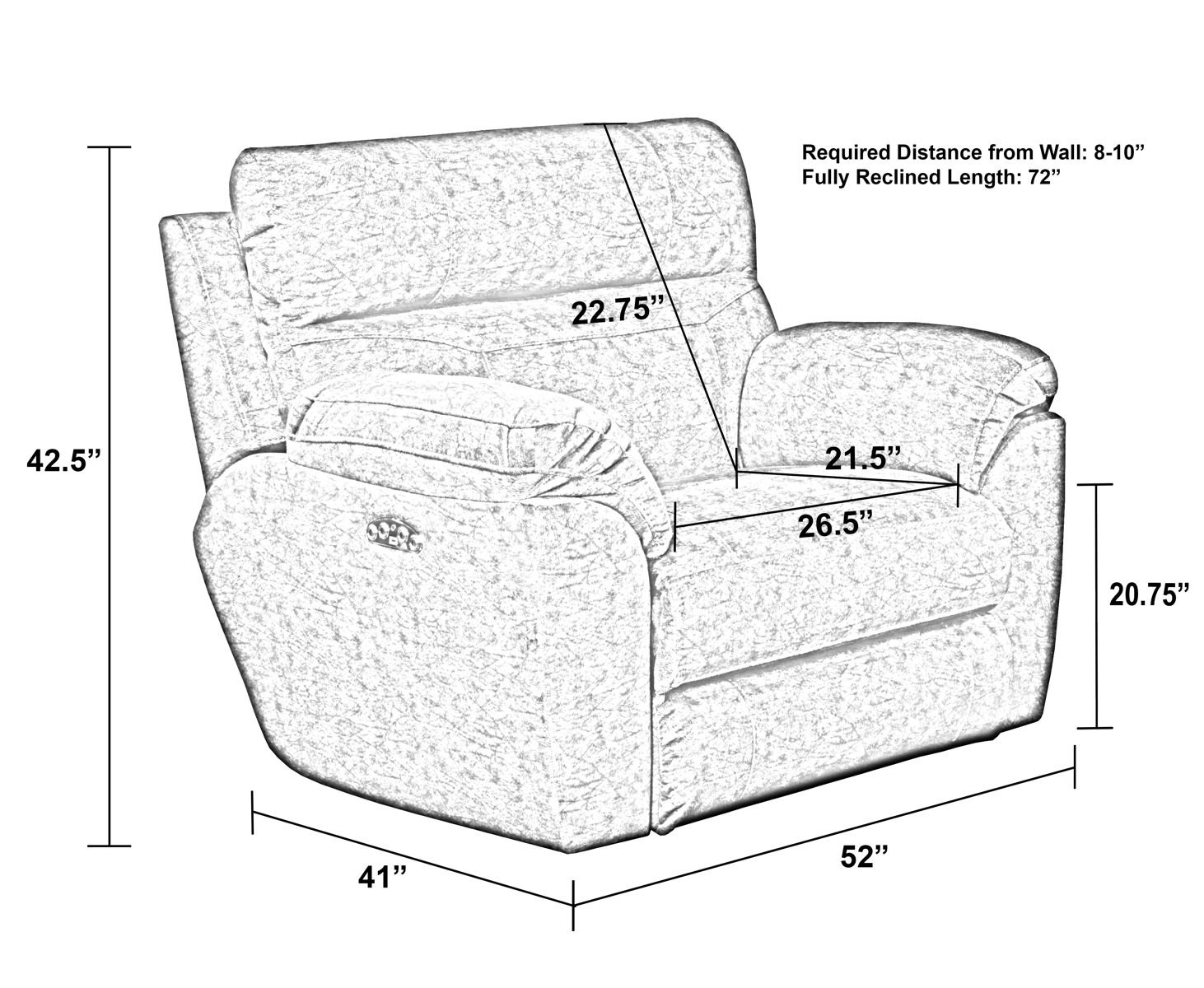 Sedona - Power Headrest Lay Flat Recliner - Image 6