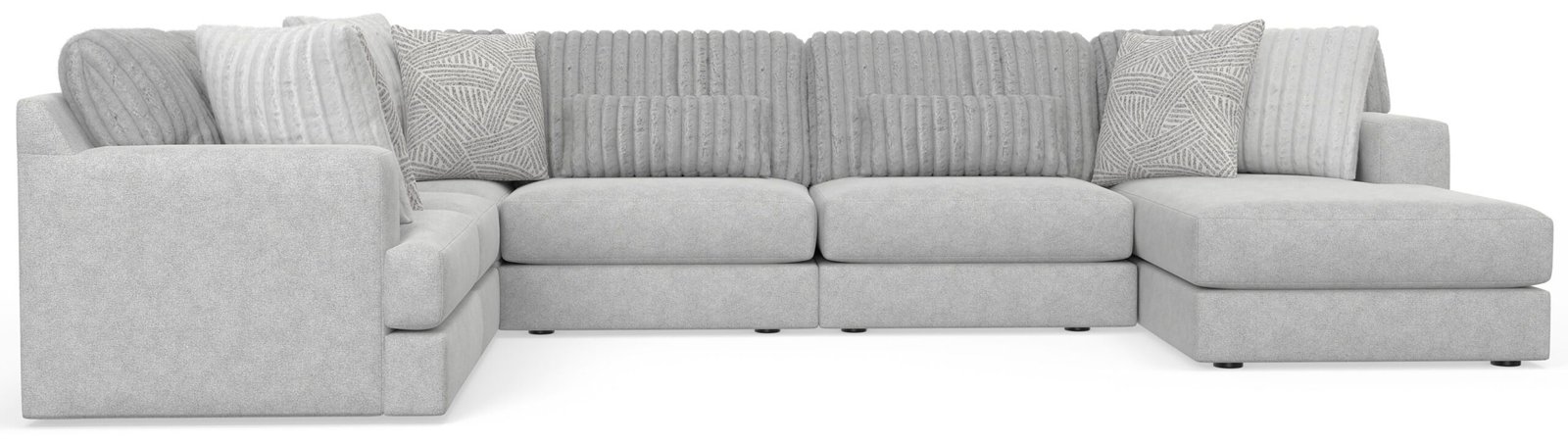 Logan - Upholstered Sectional With Comfort Coil Seating And Accent Pillows Included - Image 8
