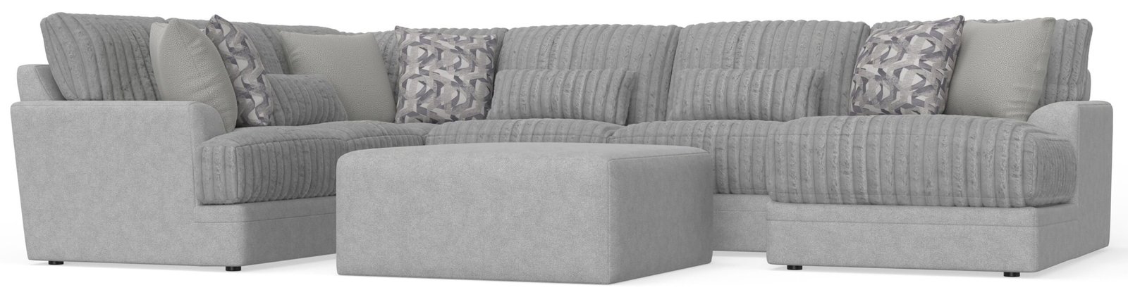 Titan - Sectional With Comfort Coil Seating, Cocktail Ottoman And Accent Pillows Included - Image 6