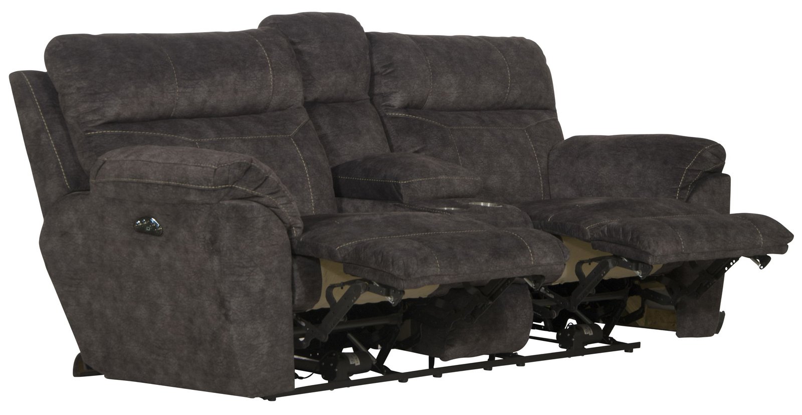 Sedona - Power Headrest Lay Flat Reclining Console Loveseat With Storage & Cupholders - Image 4