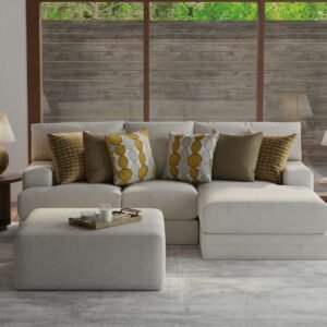 Tori - Sectional With Comfort Coil Seating, Cocktail Ottoman And Accent Pillows Included