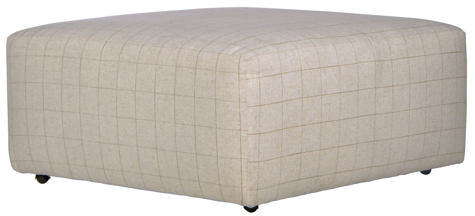 Justine - Castered Cocktail Ottoman - Wheat - Image 4