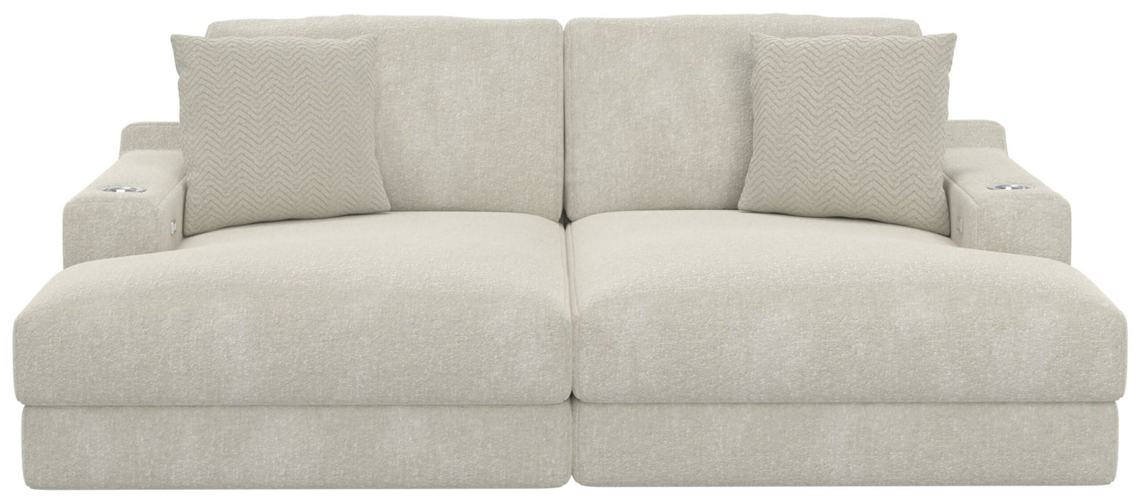 Cozy - 2 Piece Double Wide Chaise With USB Charging Ports - Image 7
