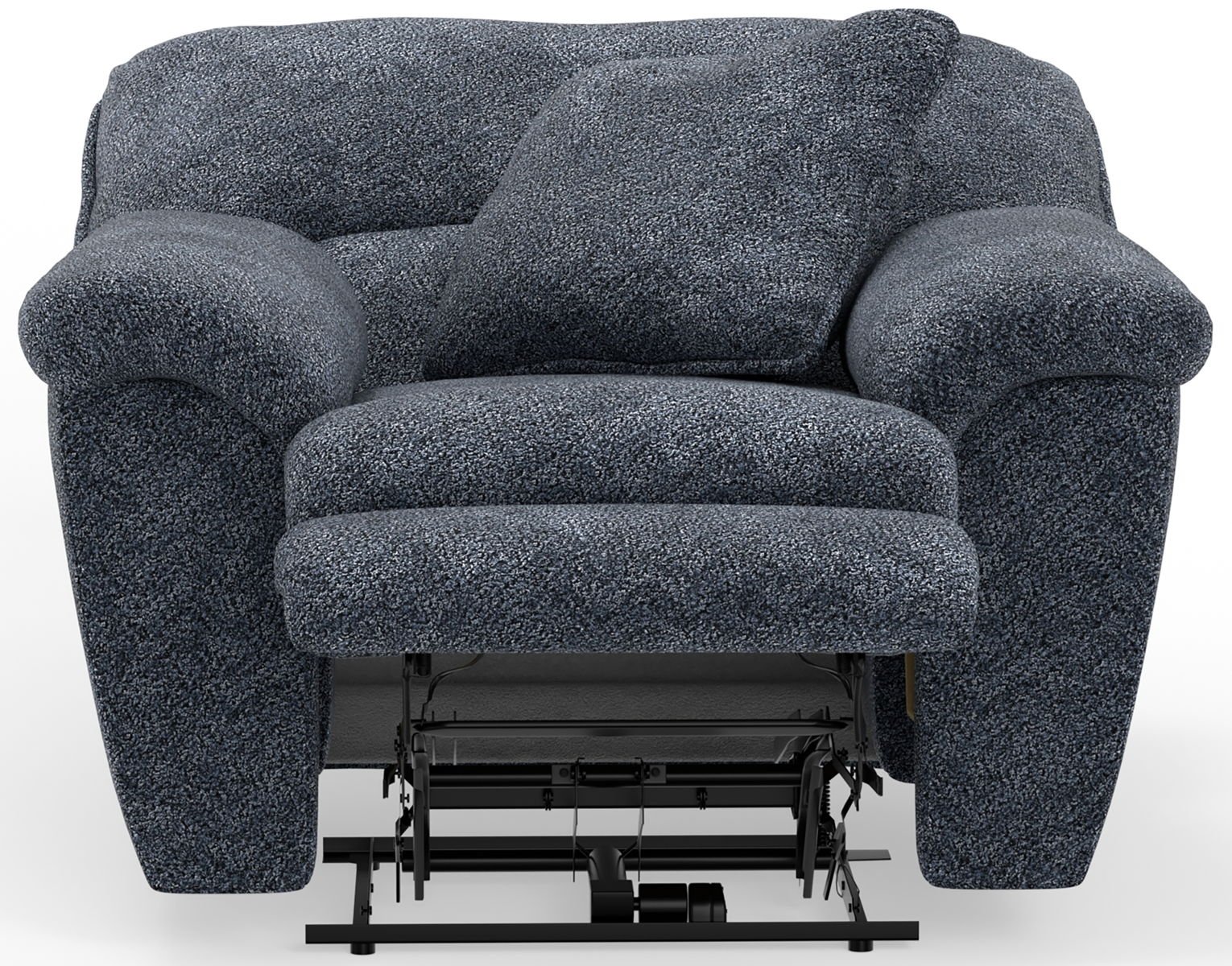 Paxon - Deep Seat Power Lay Flat Recliner With Power Adjustable Headrest - Smoke - Image 2