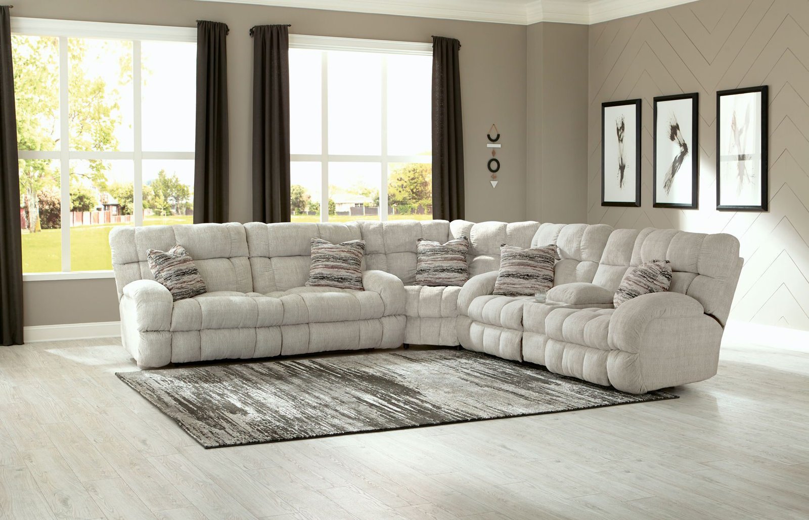 Ashland - Reclining Sectional With 4 Lay Flat Reclining Seats - Image 3