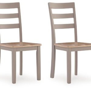 Harperfeld - Dining Room Side Chair (Set of 2) - Natural / Gray