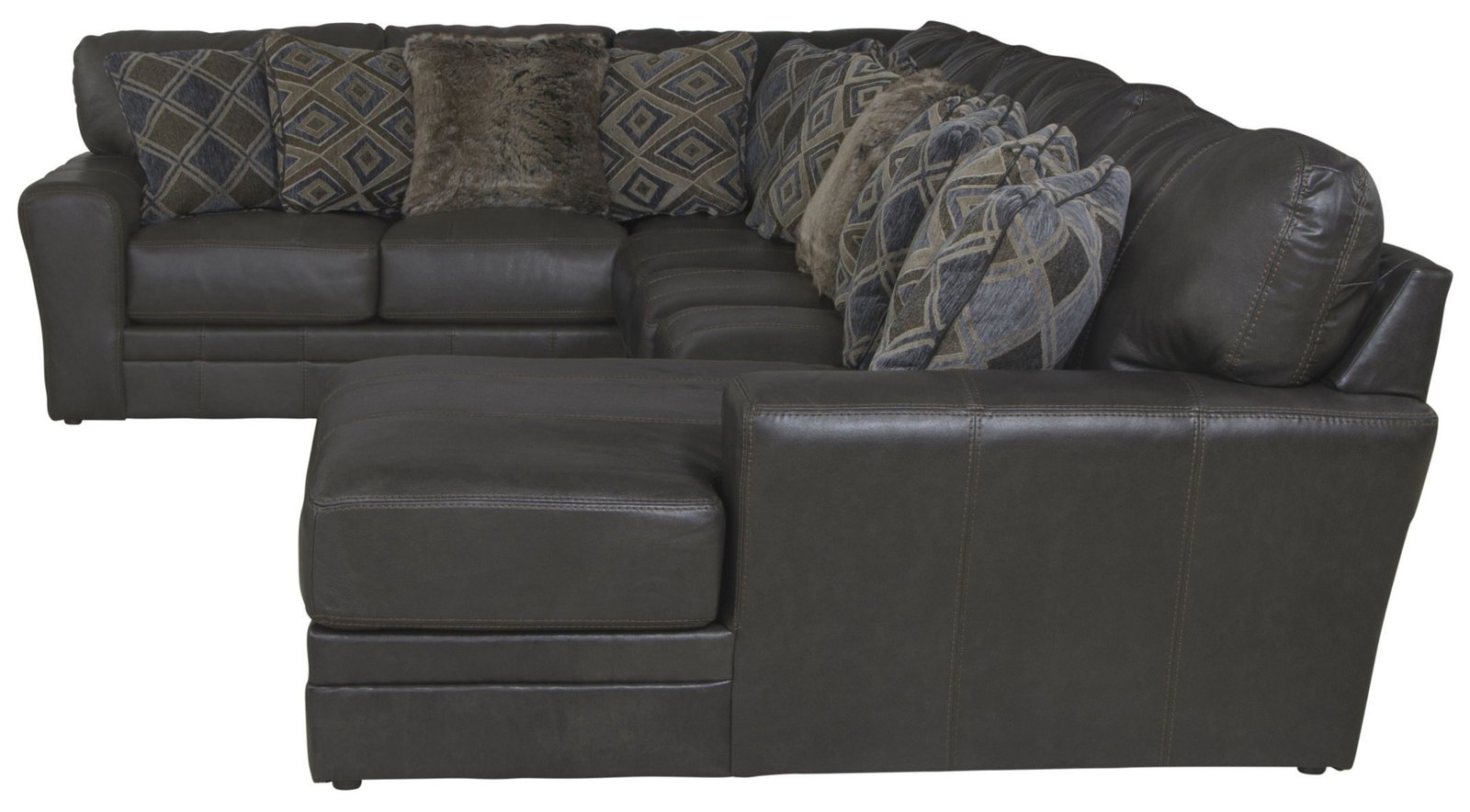Denali - Italian Leather Match Sectional - Image 20