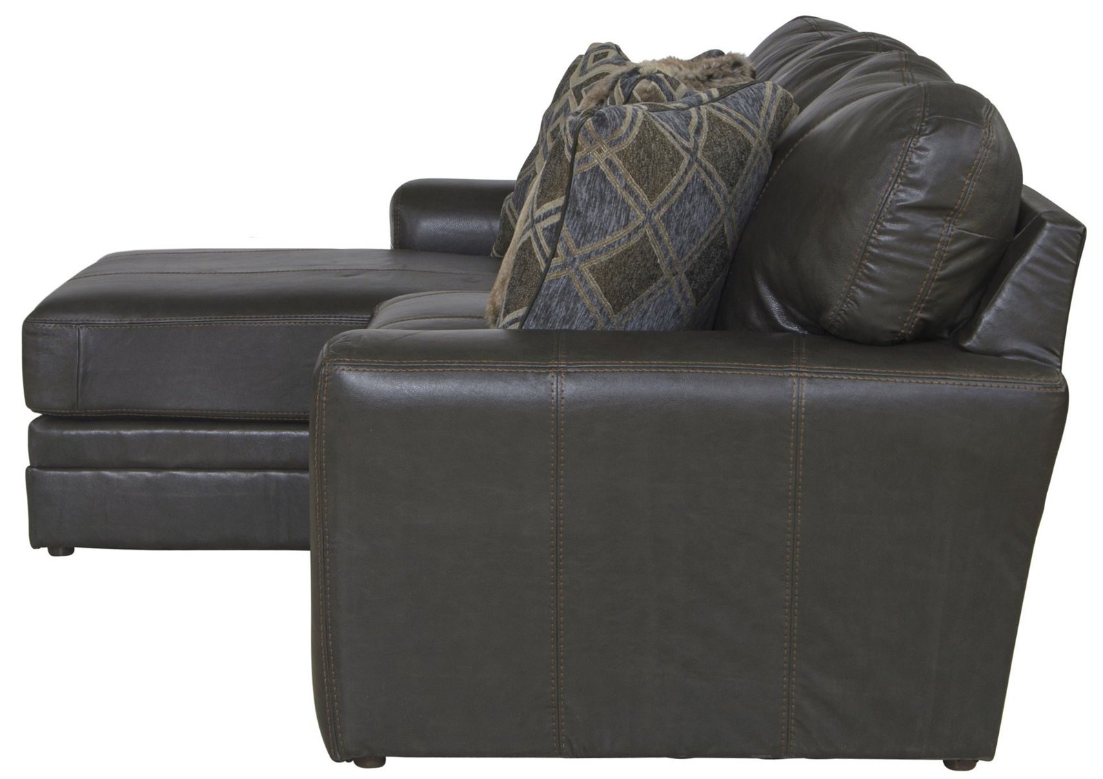 Denali - Italian Leather Match Sectional - Image 7