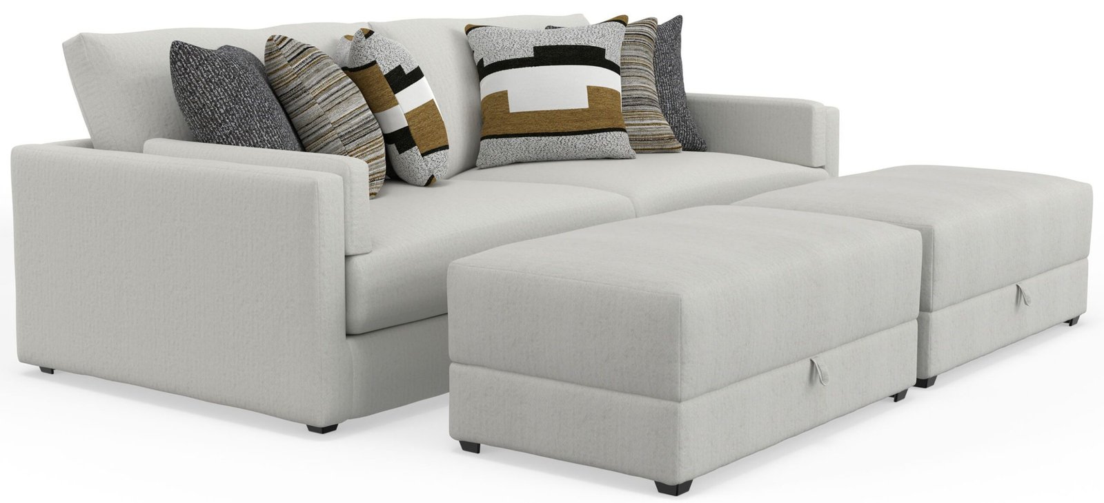 Trevor - Extra Deep Oversized Sofa With Included Storage Cocktail Ottoman - Image 2