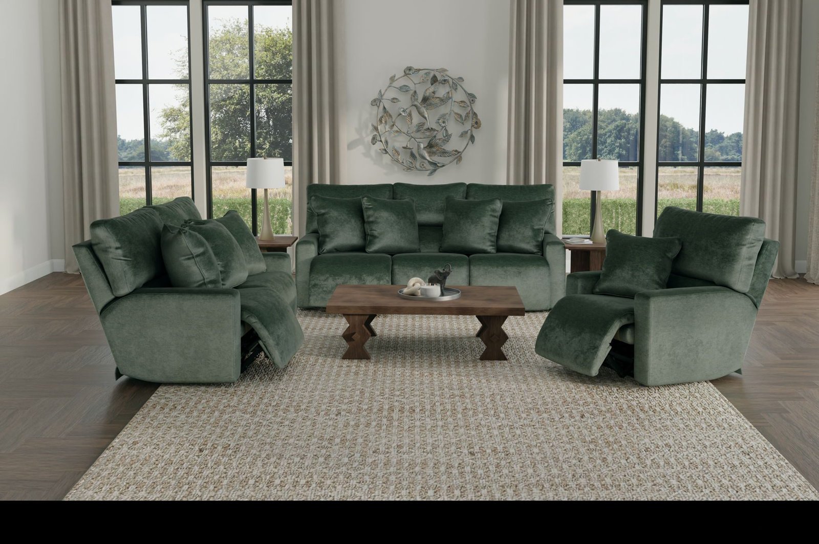 Rayton - Power Lay Flat Recliner With Zero Gravity - Pine
