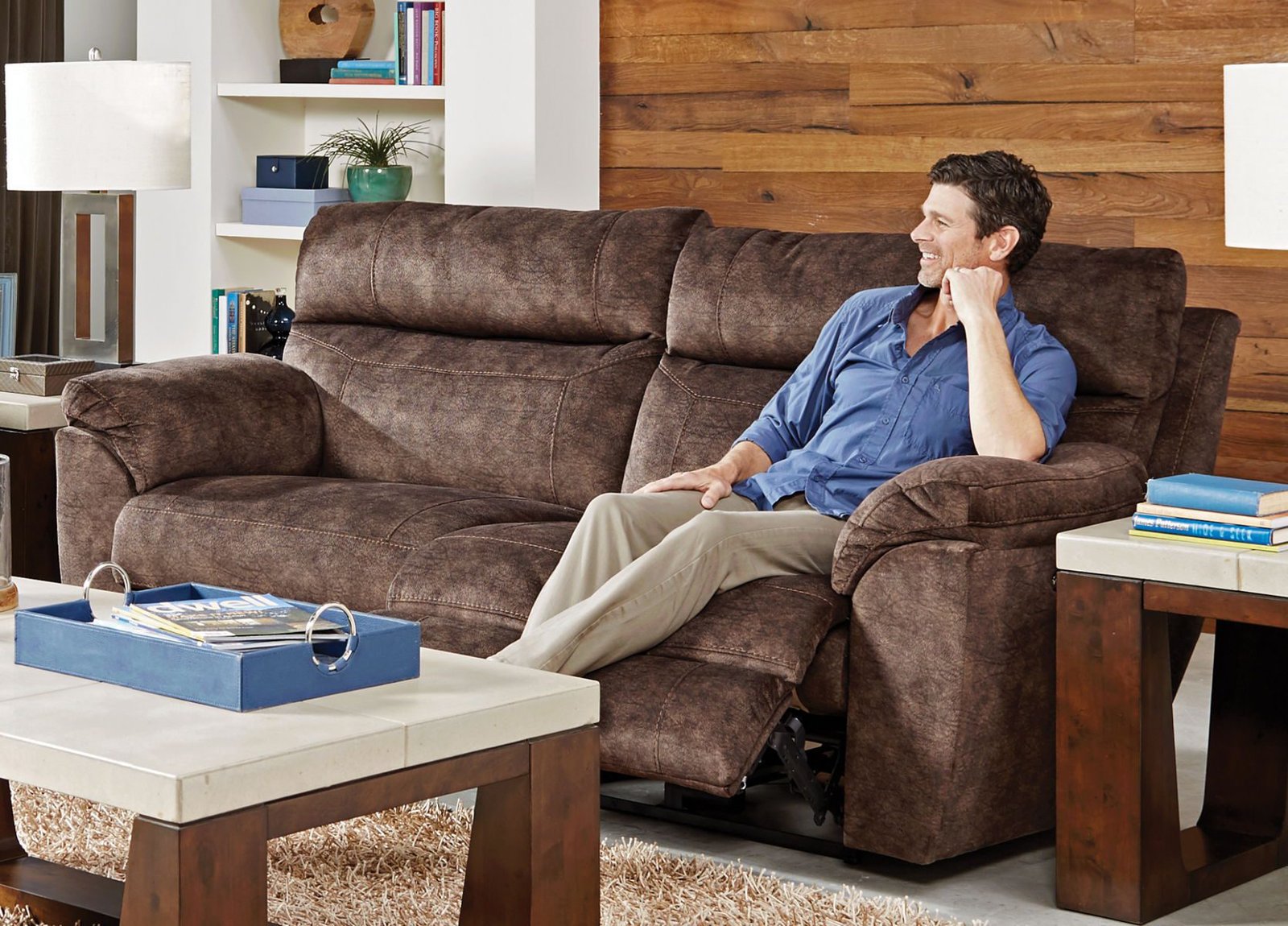 Sedona - Power Headrest Lay Flat Reclining Sofa - Image 7