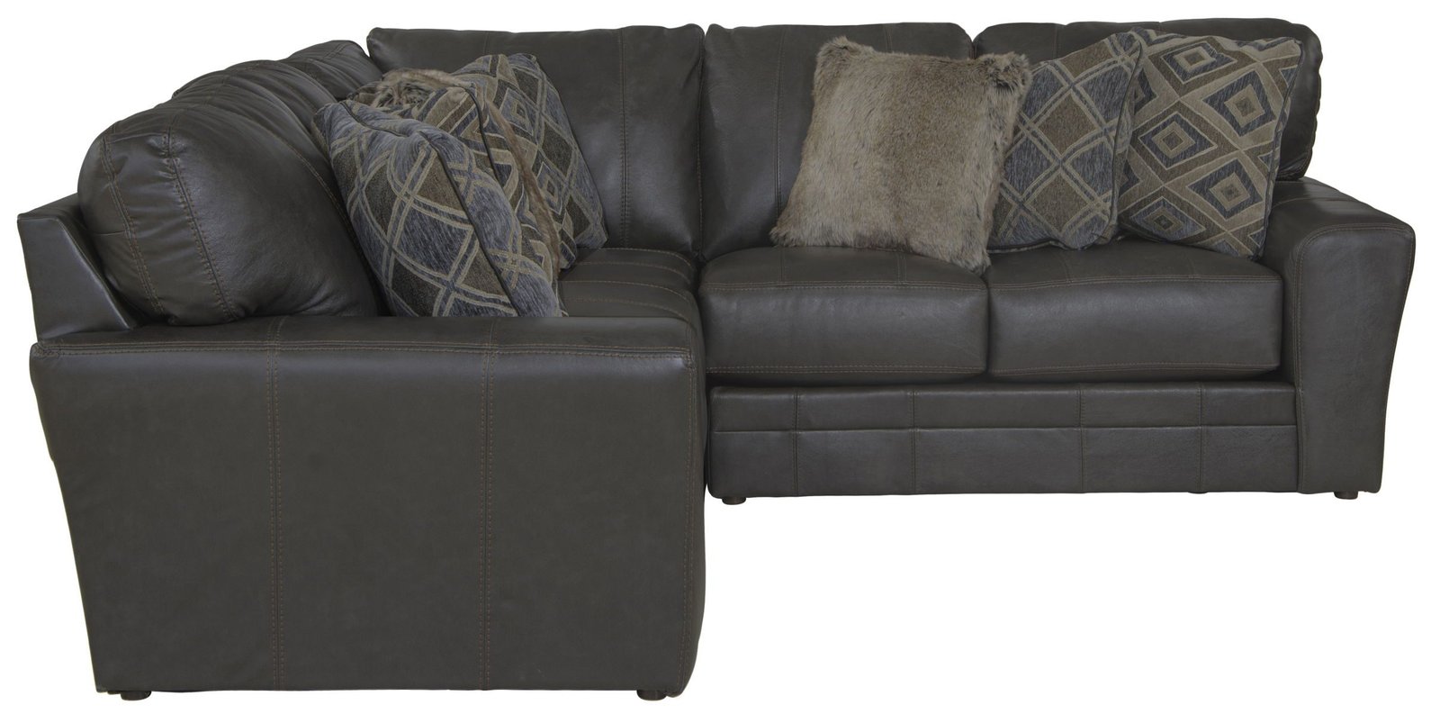 Denali - Italian Leather Match Sectional - Image 6