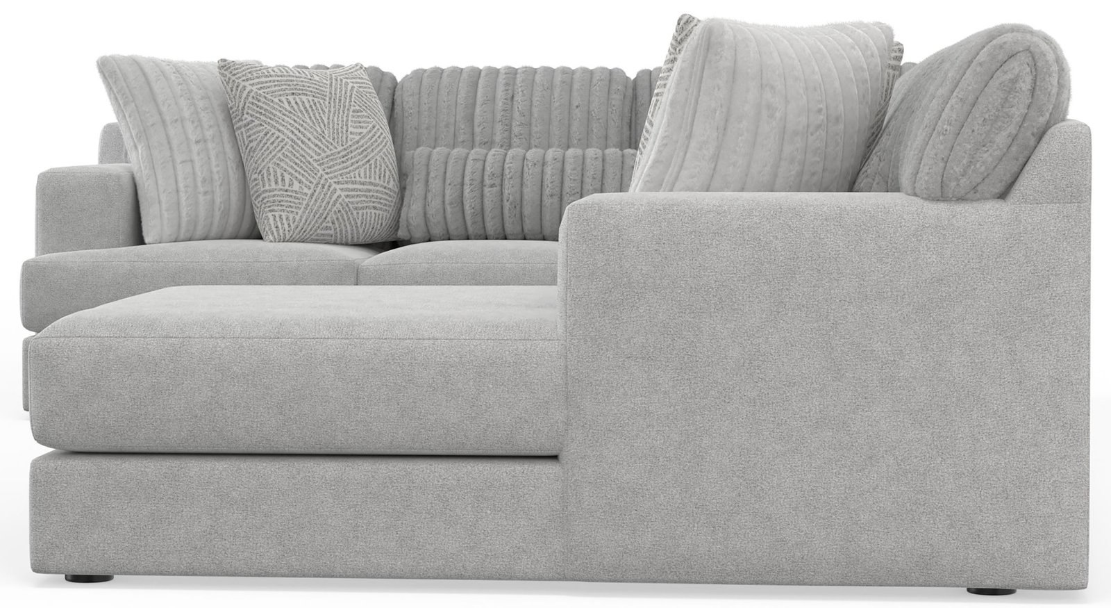 Logan - Upholstered Sectional With Comfort Coil Seating And Accent Pillows Included - Image 16