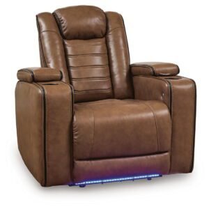 Gruaro - Power Recliner With Adjustable Headrest - Amber