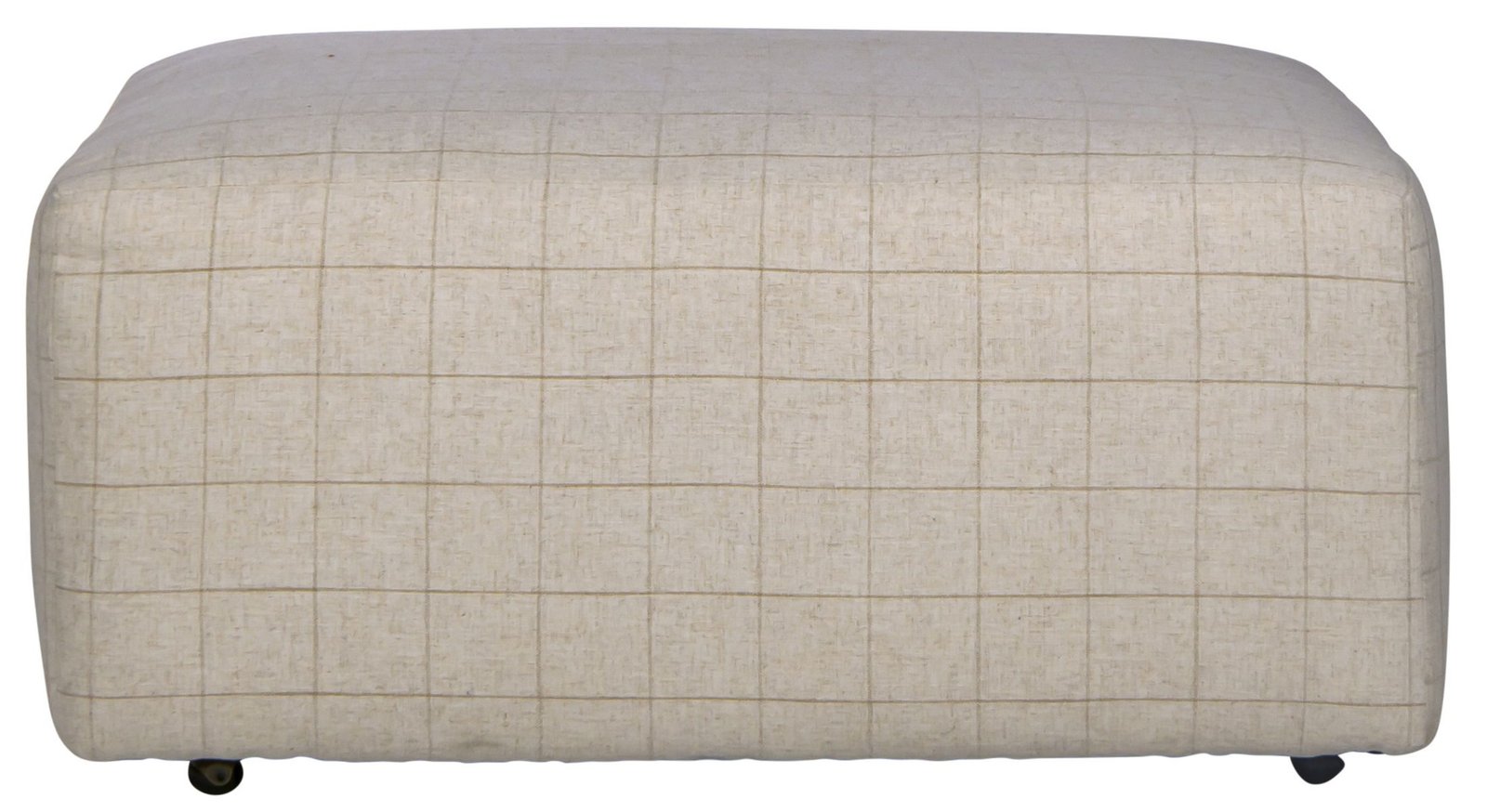 Justine - Castered Cocktail Ottoman - Wheat - Image 2