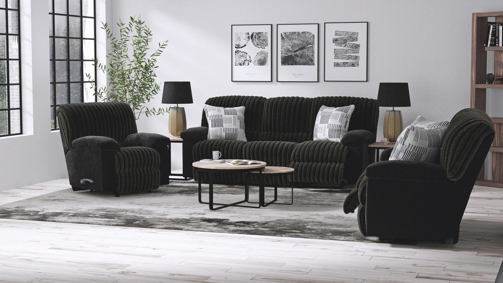 Comet - Power Lay Flat Recliner - Black