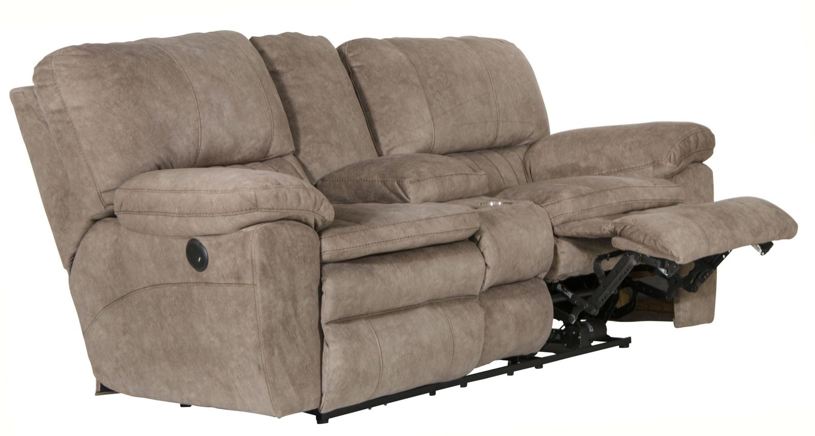 Reyes - Power Lay Flat Reclining Console Loveseat With Storage & Cupholders - Image 4