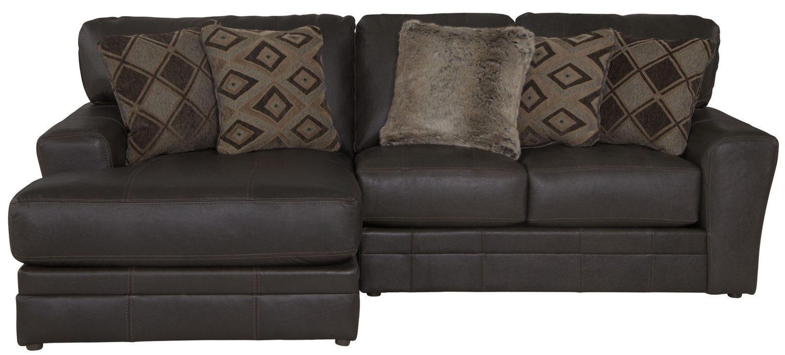 Denali - Italian Leather Match Sectional - Image 26