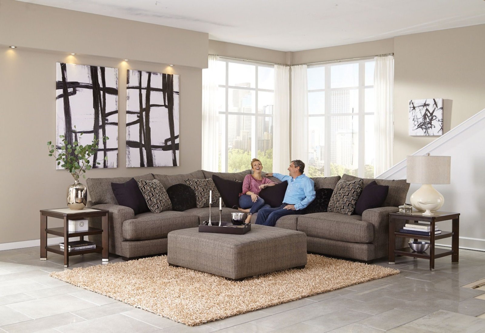 Ava Sectional - Loveseat With USB Port - Image 6