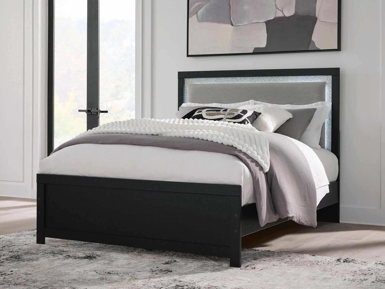 Maeling - Upholstered Panel Bed - Image 4