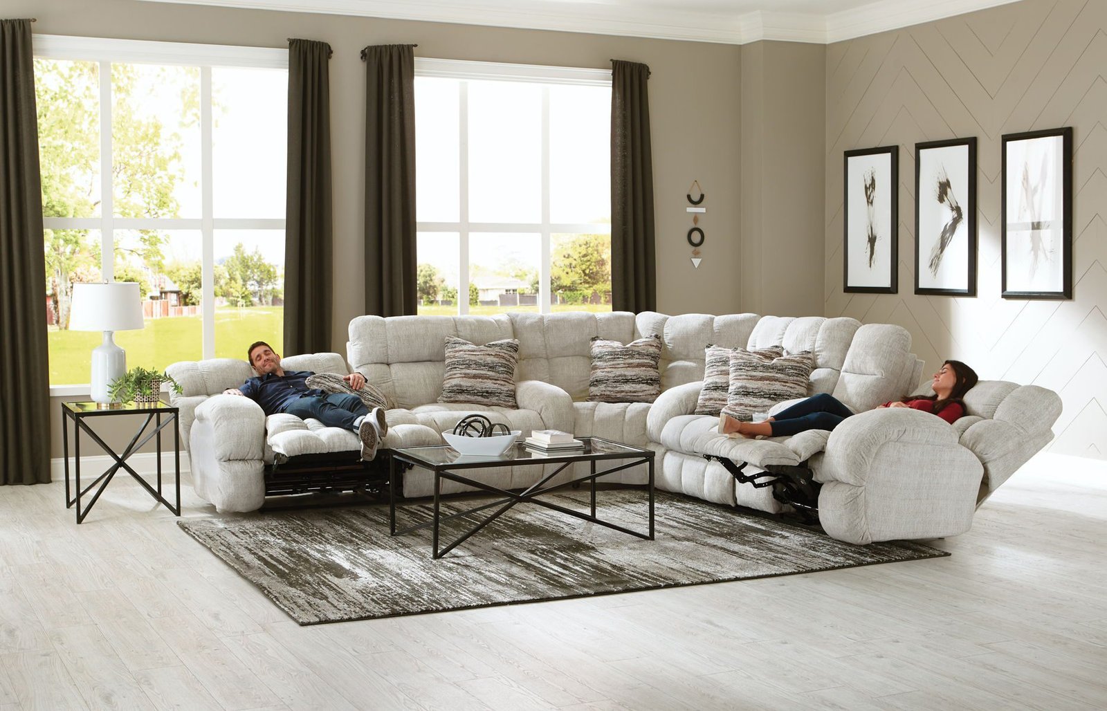 Ashland - Reclining Sectional With 4 Lay Flat Reclining Seats - Image 10