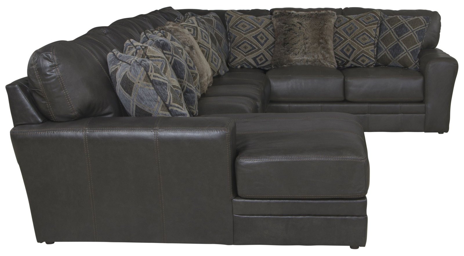Denali - Italian Leather Match Sectional - Image 19
