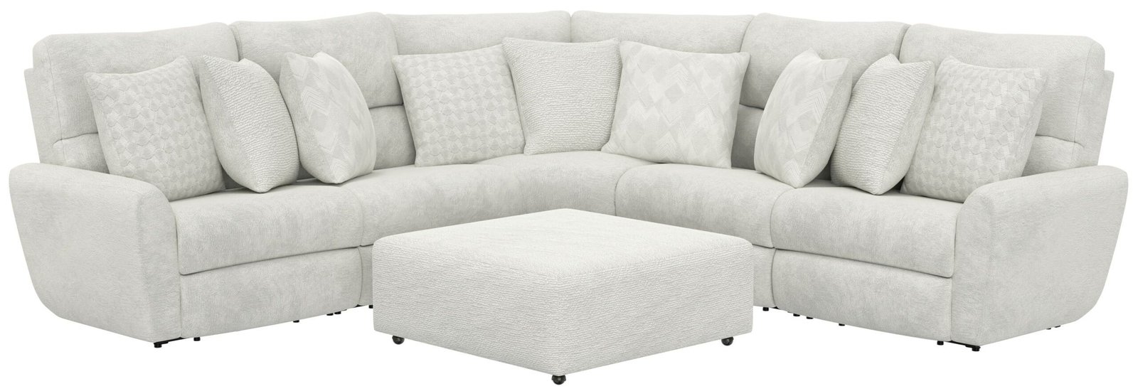 Majesty - Deep Seating Power Reclining Sectional And Ottoman - Image 4